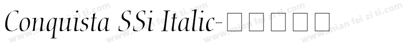 Conquista SSi Italic字体转换